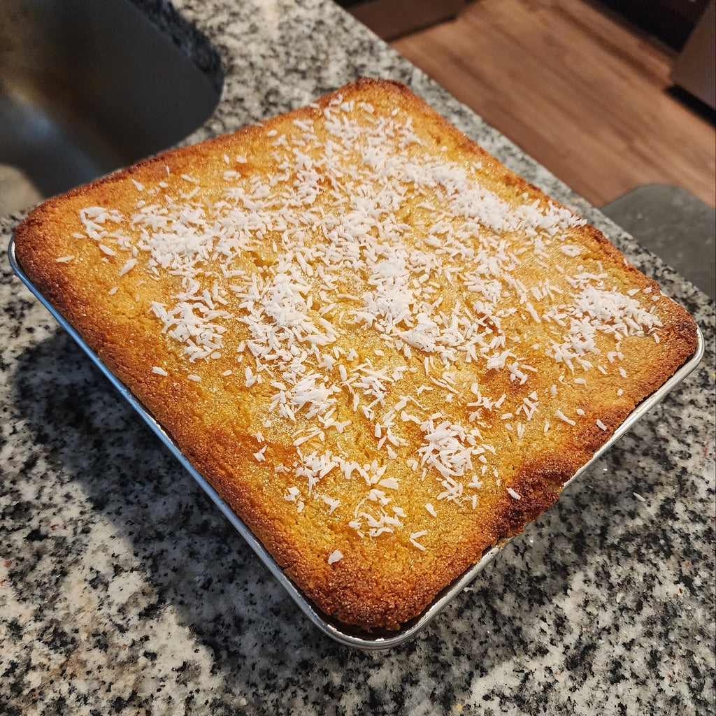 Honey cake stuffed with dates and nuts