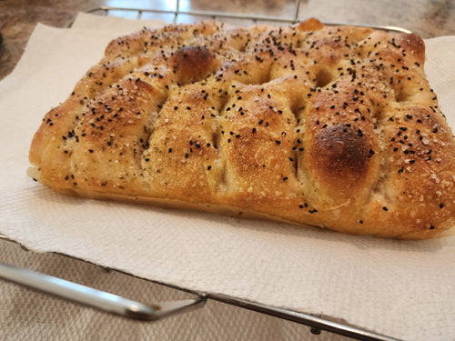 Focaccia sourdough bread